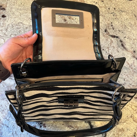 Talbots Zebra Purse Handbag black/white - Picture 5 of 7